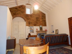 looking towards the door